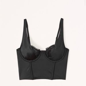 Abercrombie & Fitch Lace and Satin Balconette Corset